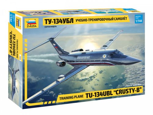 Zvezda 7036 Training plane TU-134UBL CRUSTY-B 1/144 repülőgép makett
