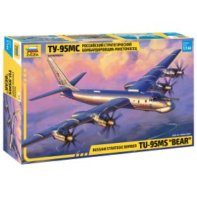   Zvezda 7038 Soviet Tupolev Tu-95 "Bear" 1/144 repülőgép makett