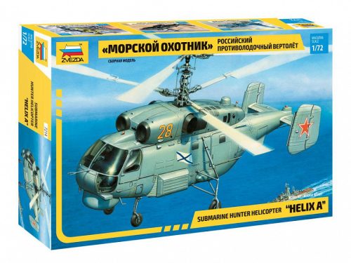 Zvezda 7214 Soviet Submarine hunter helicopter "Helix A" 1/72 helikopter makett