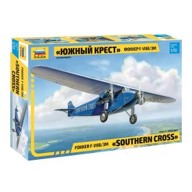   Zvezda 7233 Fokker F-VIIB/3M "Southern Cross" 1/72 repülőgép makett