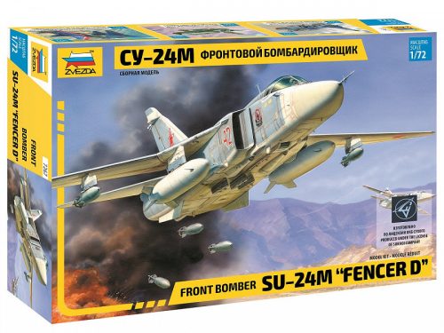 Zvezda 7267 Soviet Front bomber Su-24M Fencer D 1/72 repülőgép makett