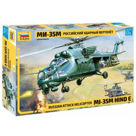   Zvezda 7276 Russian attack helikopter MIL MI-35M hind E 1/72 helikopter makett