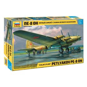   Zvezda 7280 Soviet Petlyakov Pe-8 ON "Stalin's Plane" 1/72 repülőgép makett