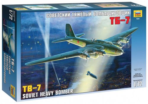 Zvezda 7291 Soviet heavy bomber TB-7 1/72 repülőgép makett