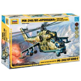   Zvezda 7293 Soviet Attack Helicopter Mi-24V/VP Hind E 1/72 helikopter makett