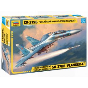   Zvezda 7294 Russian Combat Trainer Aircraft Su-27 UB Flanker-C 1/72 repülőgép makett