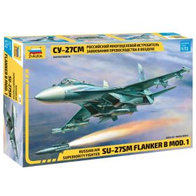   Zvezda 7295 Russian air superiority fighter Su-27SM Flanker B mod. 1 1/72 repülőgép makett