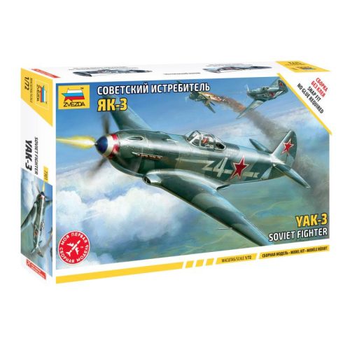 Zvezda 7301 Soviet Fighter Yak-3 1/72 repülőgép makett