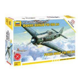   Zvezda 7304 German fighter Focke-Wulf FW-190 A4 1/72 repülőgép makett