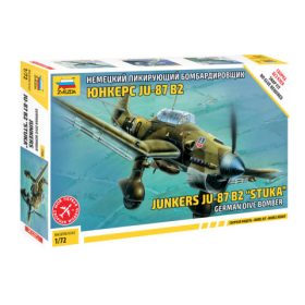   Zvezda 7306 German dive bomber JU-87B2 "Stuka" 1/72 repülőgép makett