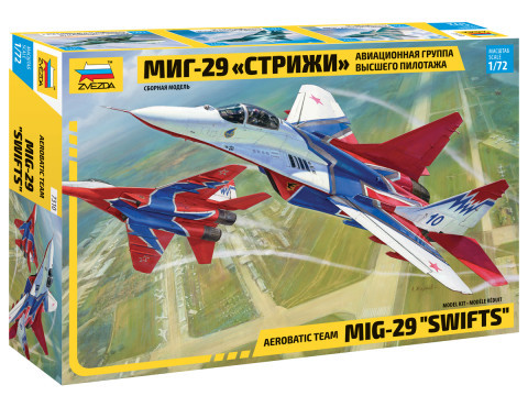 Zvezda 7310 Russian fighter Aerobatic team MiG-29 "Swifts" 1/72 repülőgép makett