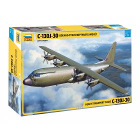   Zvezda 7324 Heavy transport plane C-130 J-30 1/72 katonai repülőgép makett
