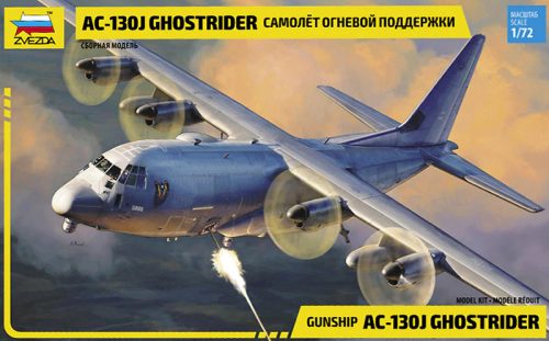 Zvezda 7326 US Gunship AC-130J Ghostrider 1/72 repülőgép makett