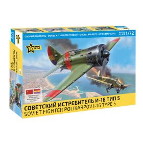   Zvezda 7330 Soviet fighter Polikarpov I-16 type 5 1/72 repülőgép makett