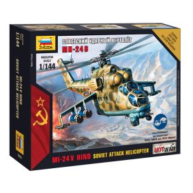   Zvezda 7403 Soviet Attack Helicopter Mil Mi-24 VP 1/144 helikopter makett