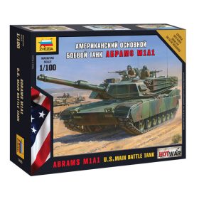   Zvezda 7405 US Main Battle Tank Abrams A1M1 1/100 harckocsi makett