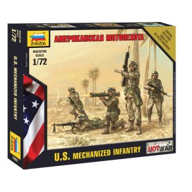 Zvezda 7407 US Motorized Infantry 1/72 figura makett