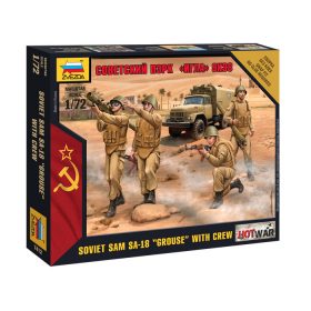   Zvezda 7412 Soviet SAM 9K38 IGLA (SA-18 GROUSE) with crew 1/72 figura makett