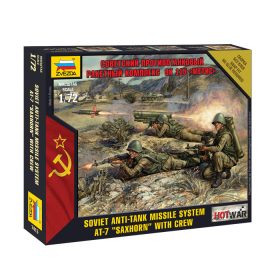   Zvezda 7413 Soviet Anti-Tank Missile Launcher 9K 115 "METIS" (AT-7 "SAXHORN") with crew 1/72 figura makett