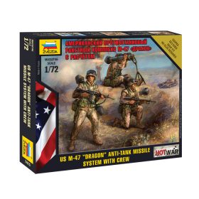   Zvezda 7415 US M-47 "Dragon" Anti-Tank Missile System with Crew 1/72 figura makett
