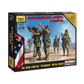   Zvezda 7416 US SAM FIM-92 "Stinger" with Crew 1/72 figura makett