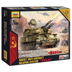   Zvezda 7419 Soviet Anti-Aircraft Weapon System "Shilka" 1/100 harcjármű makett