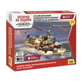   Zvezda 7429 Russian combat Helicopter Ka-52 'Alligator' 1/100 helikopter makett