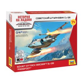  Zvezda 7431 Soviet attack aircraft Su-25 FROGFOOT 1/144 repülőgép makett