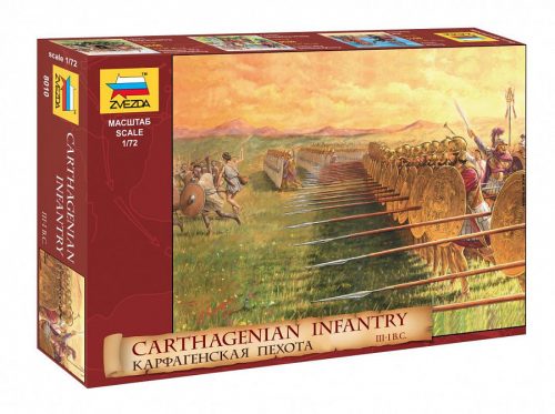 Zvezda 8010 Carthaginian Infantry III (i.e.III-I. sz) 1/72 figura maket
