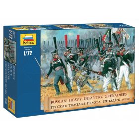   Zvezda 8020 Russian Heavy Infantry Grenadiers 1812-1815 1/72 figura makett