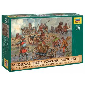   Zvezda 8027 Medieval Field Powder Artillery XIV-XV A.D. 1/72 figura makett