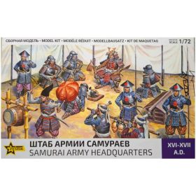   Zvezda 8029 Samurai Army Headquarters XVI-XVII A.D.1/72 figura makett