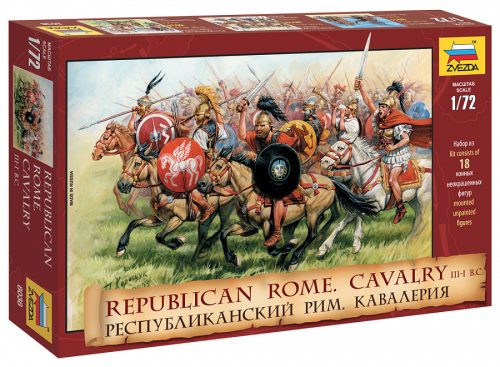 Zvezda 8038 Republican Rome. Cavalry III-I B.C. 1/72 figura makett