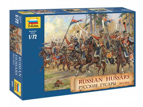 Zvezda 8055 Russian Hussars 1812-1814 1/72 figura makett