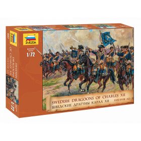   Zvezda 8057 Swedish Dragoons of Charles XII XVII-XVIII A.D. 1/72 figura makett