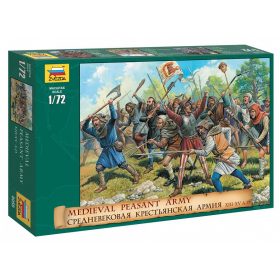  Zvezda 8059 Medieval Peasant Army XIII-XIV A.D. 1/72 figura makett