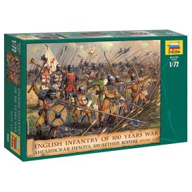   Zvezda 8060 English Infantry of the 100 Years War XIV-XV A.D. 1/72 figura makett