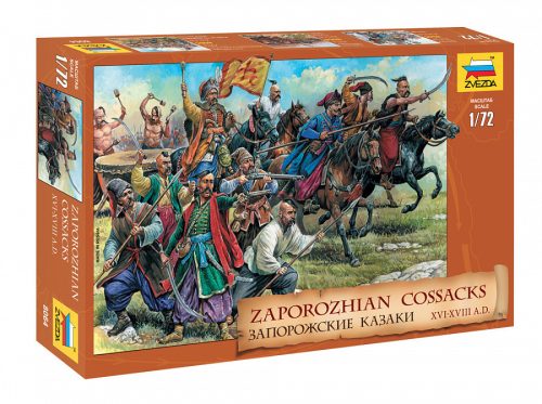 Zvezda 8064 Zaporozhian Cossacks XVI-XVIII A.D 1/72 figura makett