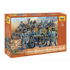 Zvezda 8066 Swedish Artillery Charles XII 1/72 figura makett
