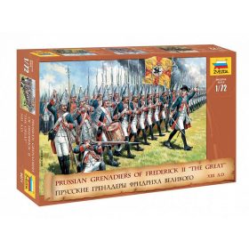   Zvezda 8071 Prussian Grenadiers of Frederick II "The Great" XVIII A.D. 1/72 figura makett