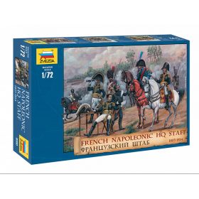 Zvezda 8080 French Napoleonic HQ Staff 1/72 figura makett