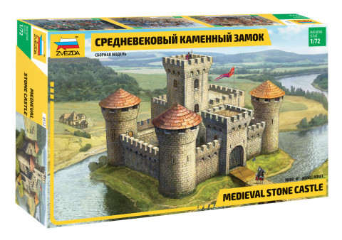 Zvezda 8512 Medieval Stone Castle 1/72 épület makett