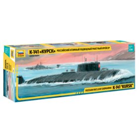   Zvezda 9007 Russian Nuclear submarine K-141 "KURSK" 1/350 tengeralattjáró makett