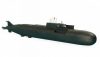 Zvezda 9007 Russian Nuclear submarine K-141 KURSK 1/350 tengeralattjáró makett