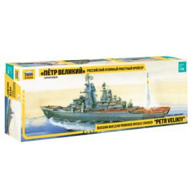   Zvezda 9017 Russian nuclear powered missile cruiser "Petr Velikiy" 1:700 hajó makett