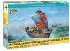 Zvezda 9038 English Medieval Ship Thomas 1/72 vitorláshajó makett