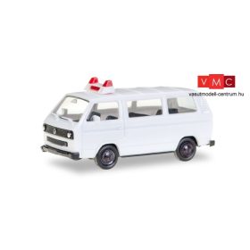   Herpa 012966 Minikit: Volkswagen T3 busz, felirat nélkül, fehér (H0)