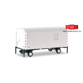 Herpa 076395-002 Lakópótkocsi (kommunal), fehér (H0)