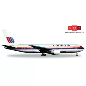   Herpa 530187 Boeing 767-200 United Airlines - Rainbow / Saul Bass Colors N607UA - City of Denver (1:500)