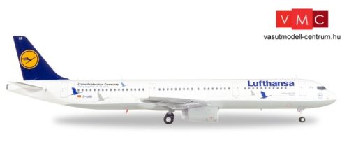 Herpa 558563 Airbus A321 Lufthansa, 25 Jahre Kranichschutz - D-AIRR - Wismar (1:200)